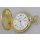 Vergoldete Regent Quartz Savonnette Taschenuhr mit Kette Datum gut lesbar