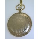Vergoldete Regent Quartz Taschenuhr mit Kette, Datum, gut lesbar UVP 74,90 EUR