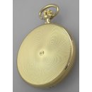 Vergoldete Jean Jacot Quartz Taschenuhr mit Kette Panorama-Datum UVP* 89,90 EUR