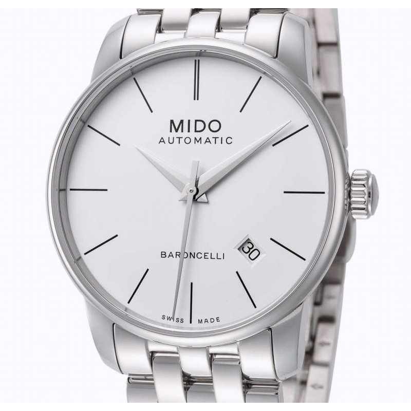 MIDO BARONCELLI Automatic 38 mm Herrenuhr 80 Std. Power Reserve Tra 499 00