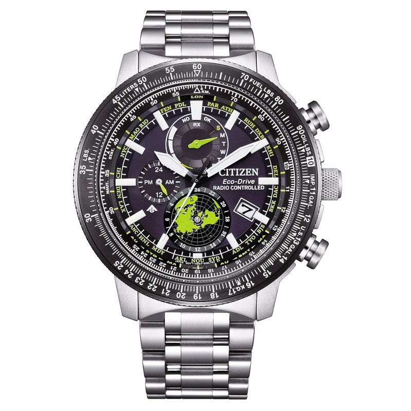 Citizen Promaster Eco Drive Geo Trecker World Time Funk Solar Uhr T 565 00