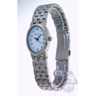 Elegante Regent F-611 Edelstahl Damenuhr oval UVP* 59,90 EUR gut lesbar