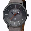 Regent BA-723 Edelstahl SOLAR Herrenuhr VEGANES Band...