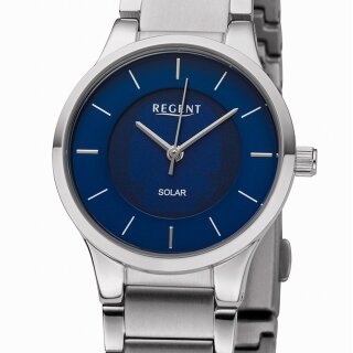 Regent BA-727 Edelstahl SOLAR Damenuhr Seiko-Werk 28 mm 5 BAR WR UVP* 148,00 EUR