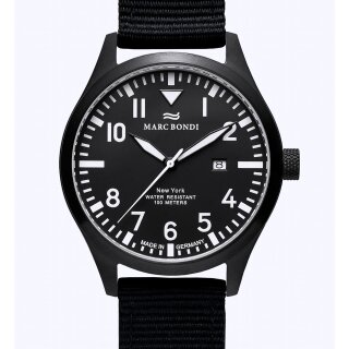 MARC BONDI New York Made in Germany 42 mm Herrenuhr Saphirglas UVP* 285,- EUR