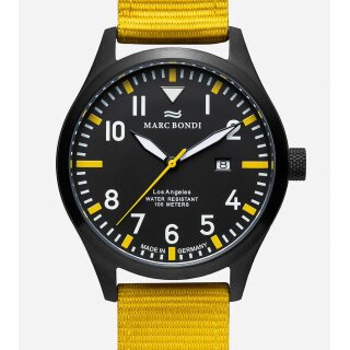 MARC BONDI Los Angeles Made in Germany 42 mm Herrenuhr Saphirglas UVP* 285,- EUR