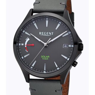 Regent F-1551 Edelstahl SOLAR Herrenuhr Power Reserve Anzeige UVP* 168,00 EUR