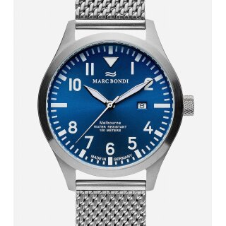 MARC BONDI Melbourne Made in Germany 42 mm Herrenuhr Saphirglas UVP* 285,00 EUR