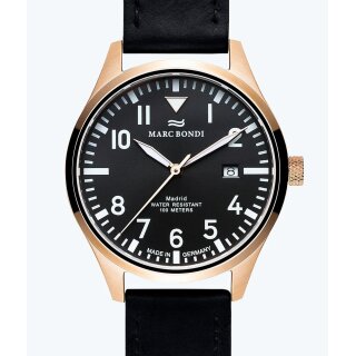 MARC BONDI Madrid Made in Germany 38 mm Damenuhr Saphirglas UVP* 285,00 EUR
