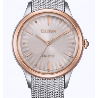 Elegante Citizen ECO-DRIVE Solar Damenuhr Milanaiseband UVP* 229,00 € EM1156-80X