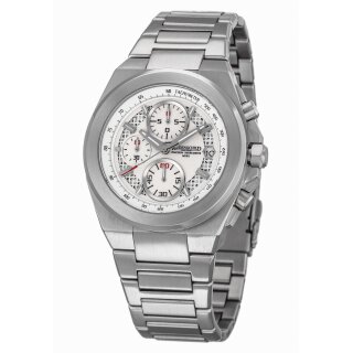 Markanter RIEDENSCHILD 42 mm Edelstahl massiv Chronograph Herrenuhr RS4000-04