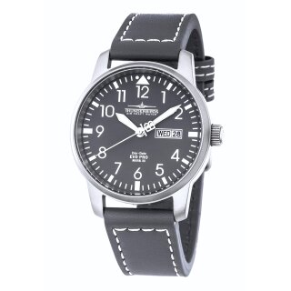 Thunderbirds EVO PRO Mark III 40 mm Fliegeruhr Day-Date Herrenuhr Grau TB1068-07