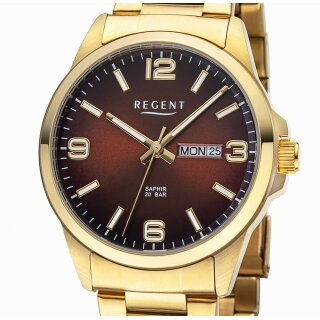 Regent F-1530 Day-Date Saphirglas 39 mm Herrenuhr 20 BAR WR UVP* 128,00 EUR