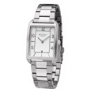 Elegante Regent F-1290 Rectangular Edelstahl Herrenuhr...