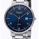 Hochwertige flache Regent F-1520 Edelstahl / Saphirglas...