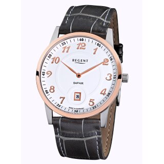Flache Regent GM-1403 Herrenuhr 39 mm Made in Germany Saphirglas UVP* 168,00 EUR