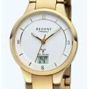 Regent FR-289 Edelstahl - Goldpl. Damenuhr Funkuhr UVP*...