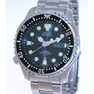 Citizen PROMASTER AUTOMATIC DIVERS Stahl- + Kunststoffband Ref. NY0040-17L