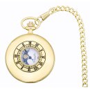 Eichmüller Savonnette Mondphasen-Taschenuhr mit Kette Schweizer Werk Ref 8216-02
