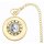 Eichmüller Savonnette Mondphasen-Taschenuhr mit Kette Schweizer Werk Ref 8216-02